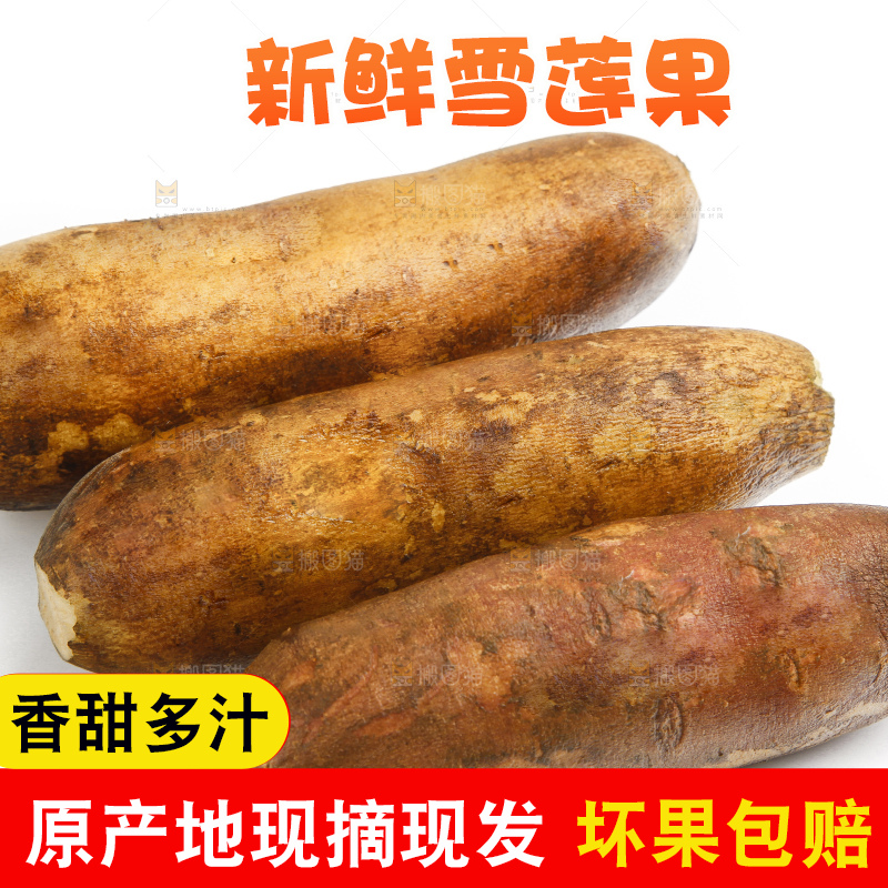 白底上放着雪莲果