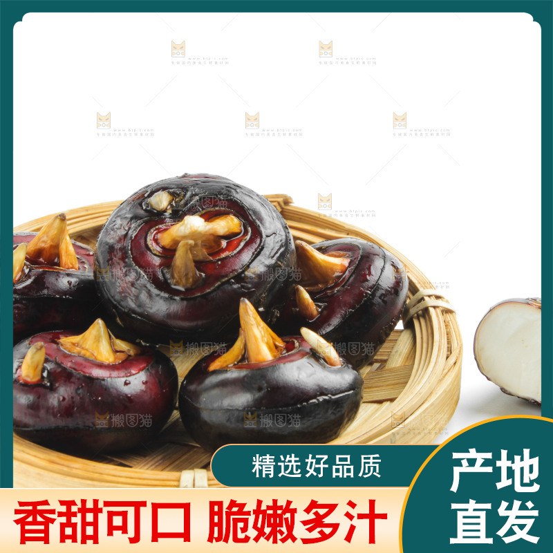 篮子里装着湖北新鲜马蹄