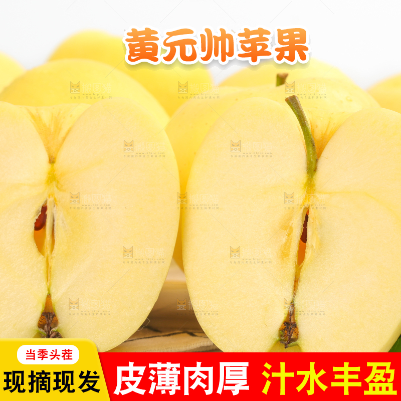 白格子底上的烟台黄金帅
