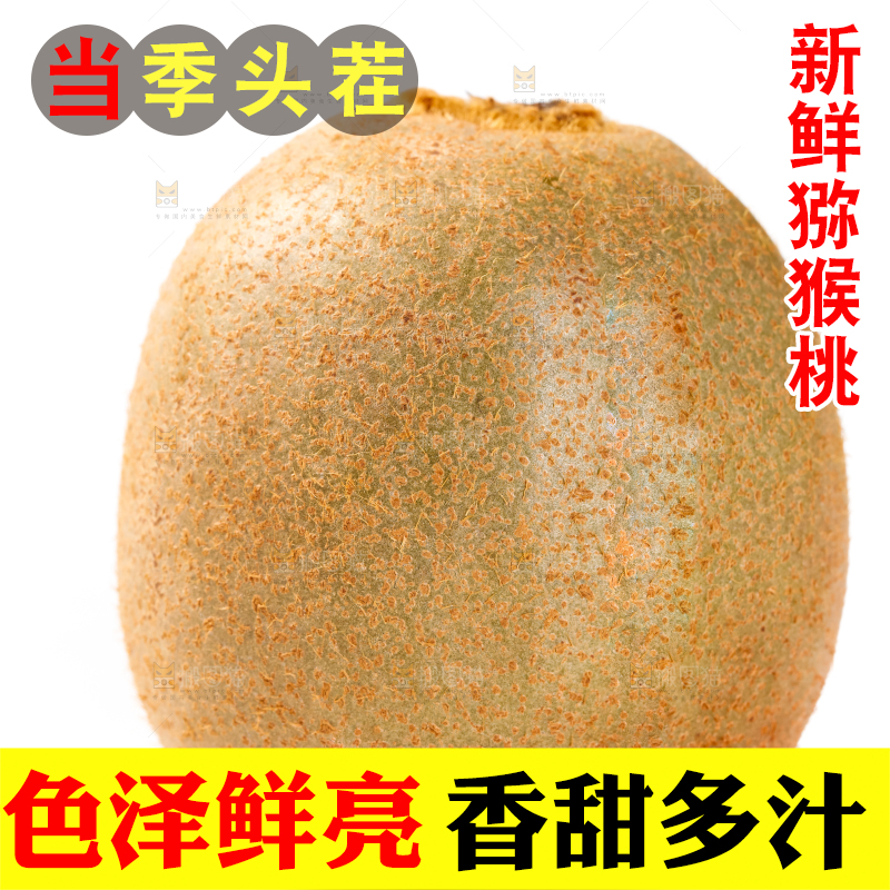白底上放着猕猴桃