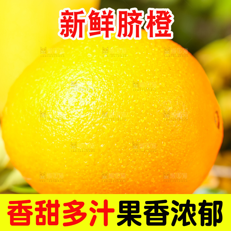 黄木板上的赣南脐橙