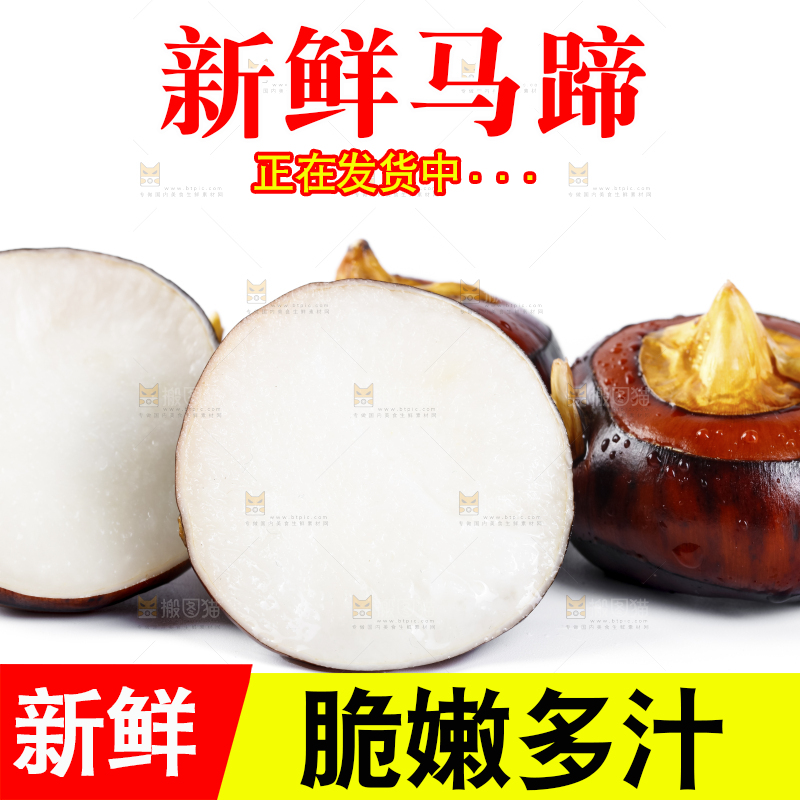 白底上放着广西马蹄