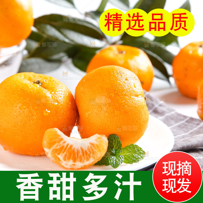 盘子里装着椪柑