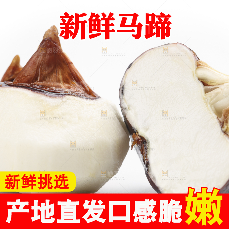 白底上放着广西马蹄