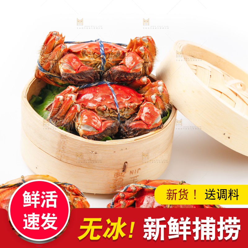蒸笼里的大闸蟹