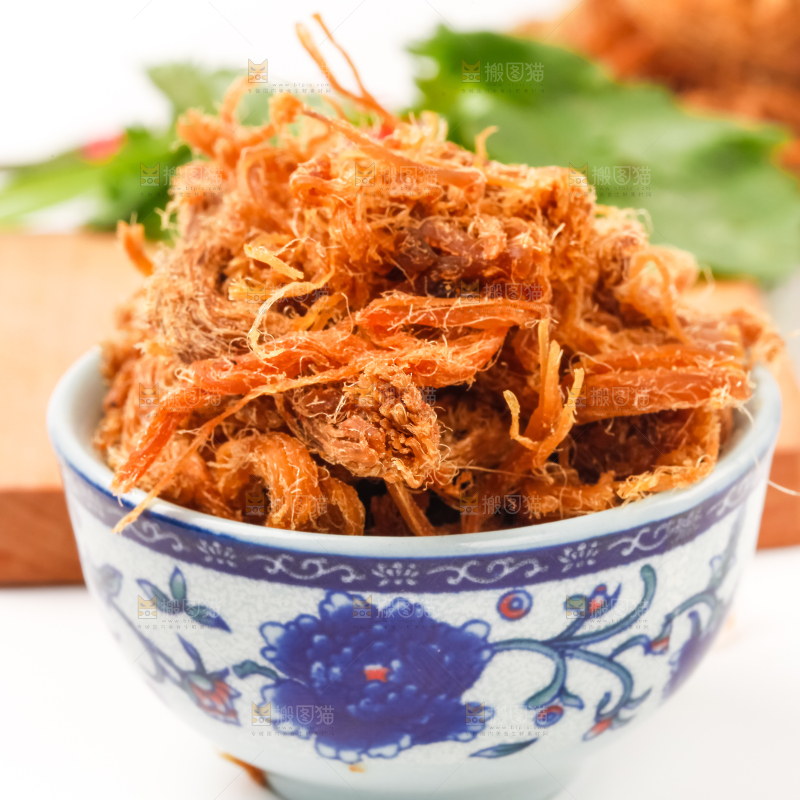 碗里装着肉干