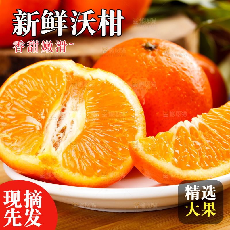 木板上摆放着广西沃柑