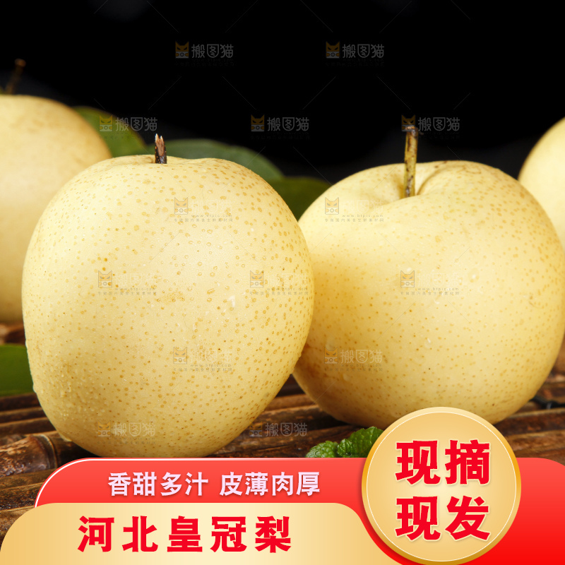竹底上的河北皇冠梨