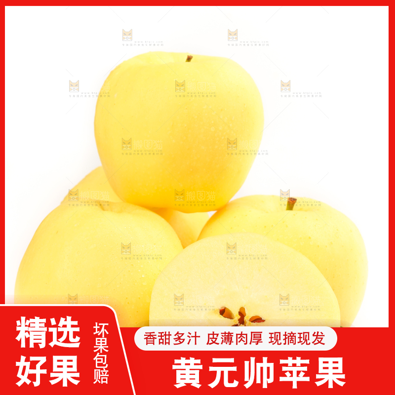白底上摆放着黄金帅