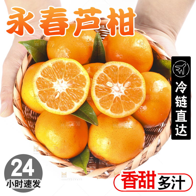 白底上放着椪柑