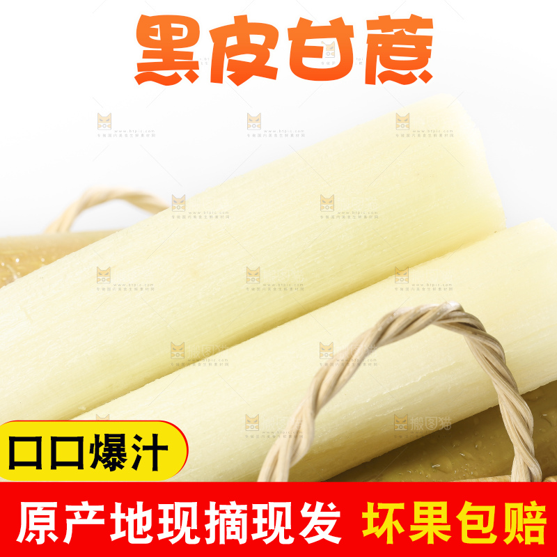 篮子里装着广西白玉甘蔗