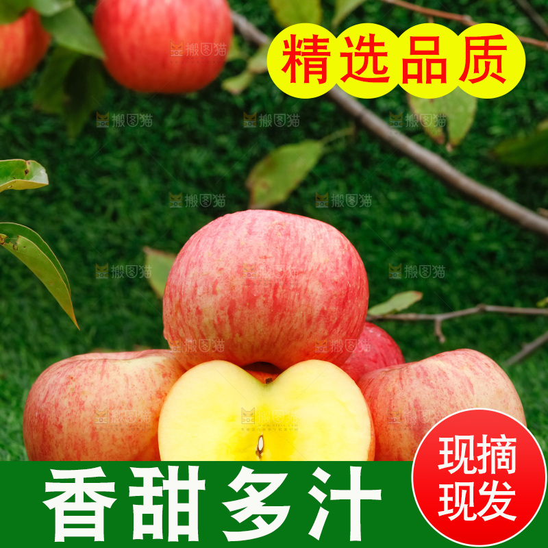 木板上的新疆糖心苹果