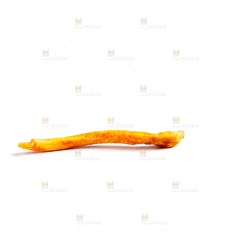 白底上放着虫草花