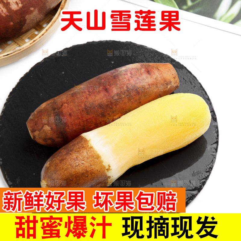 黑石板上的高原雪莲果