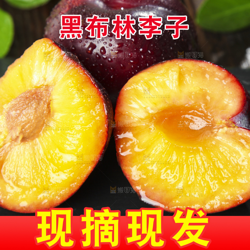 深底上放着智利黑布林李子