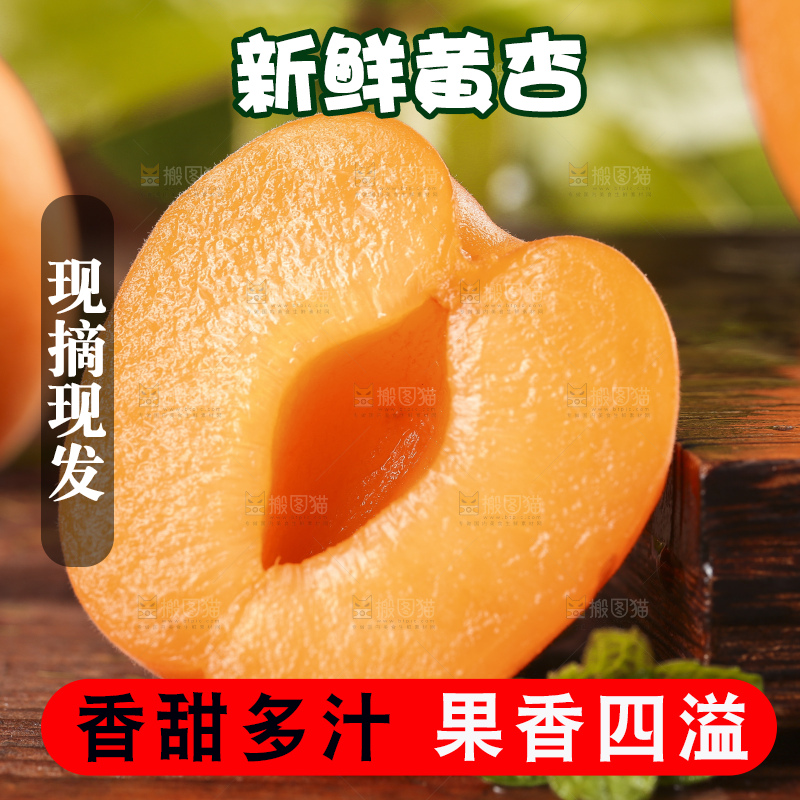 木底上摆放着大黄杏