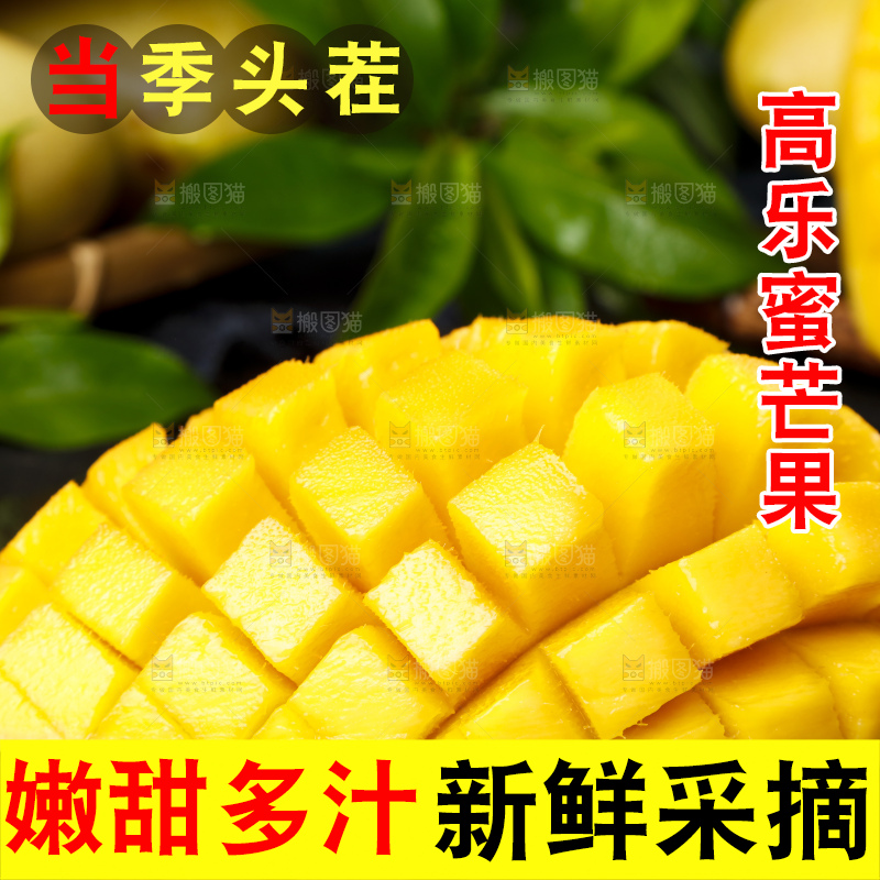 深底上摆放着越南高乐蜜芒果