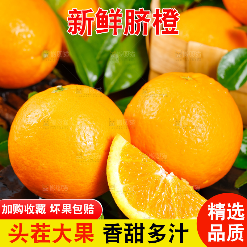 黑底上放着伦晚甜橙