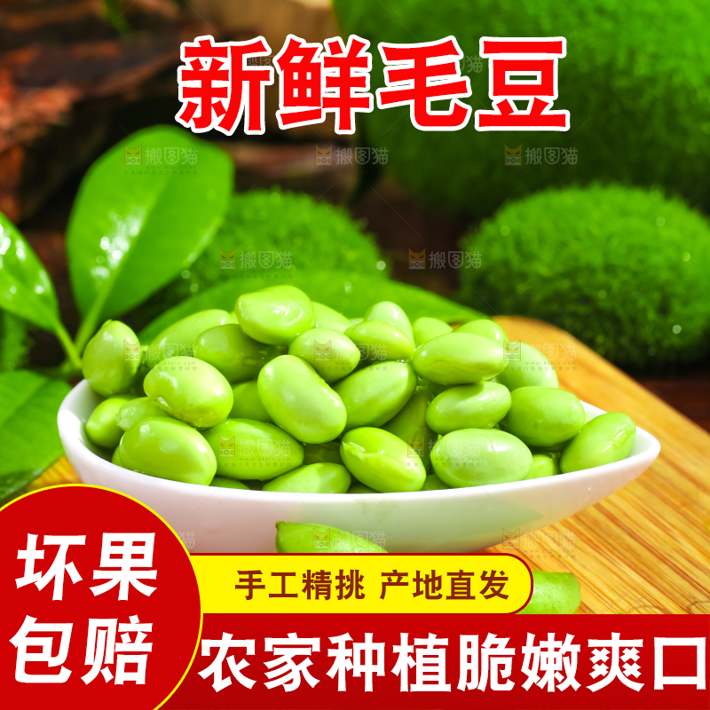 木底上摆放着青豆