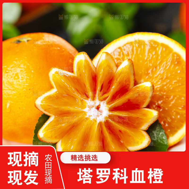 碟子里装着塔罗科血橙
