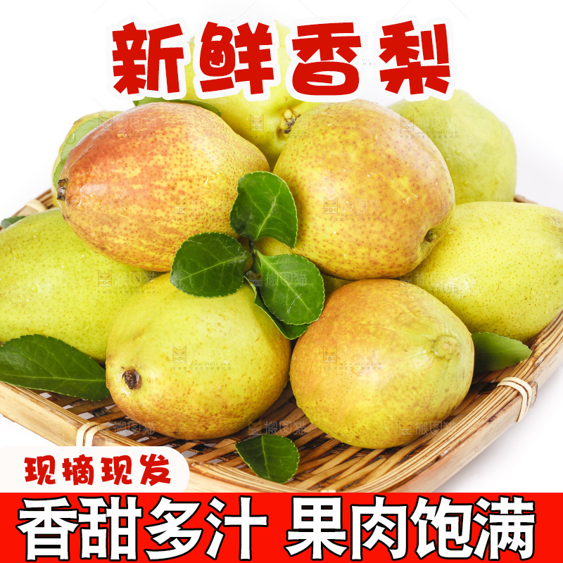 篮子里装着香梨