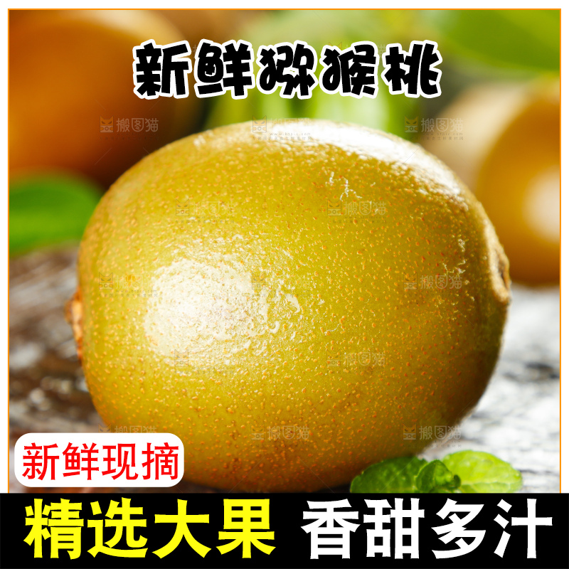 木底上摆放着陕西黄心猕猴桃