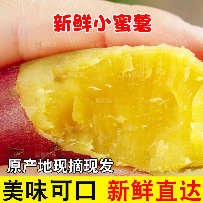 手里拿着小蜜薯
