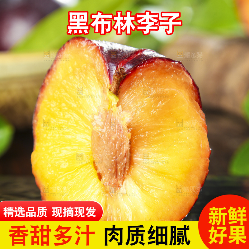 深底上放着智利黑布林李子