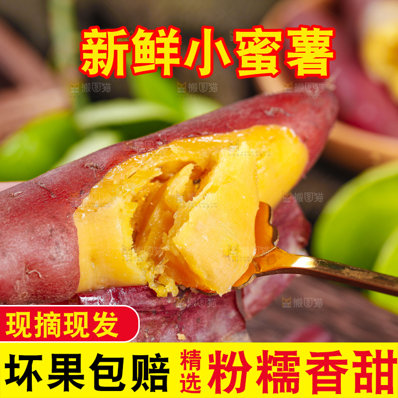 手里拿着金手指红薯