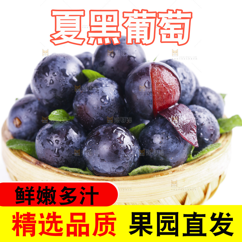 篮子里装着无籽葡萄