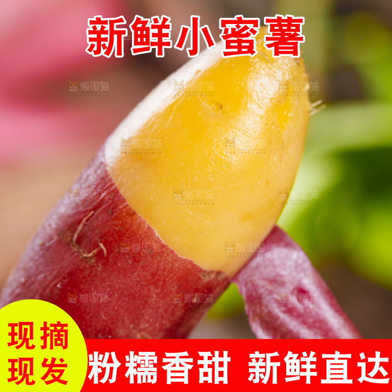 手里拿着金手指红薯