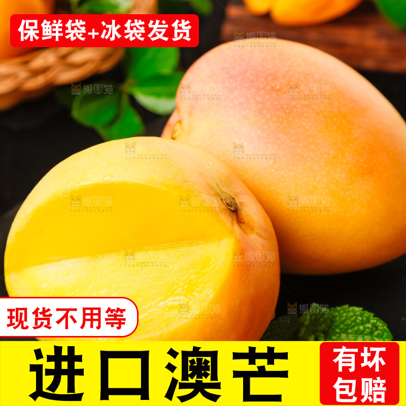 黑底上摆放着澳芒