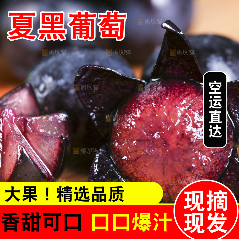 木底上摆放着无籽黑提