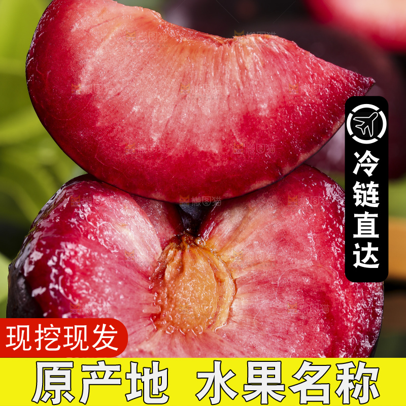 深底上放着新鲜恐龙蛋李
