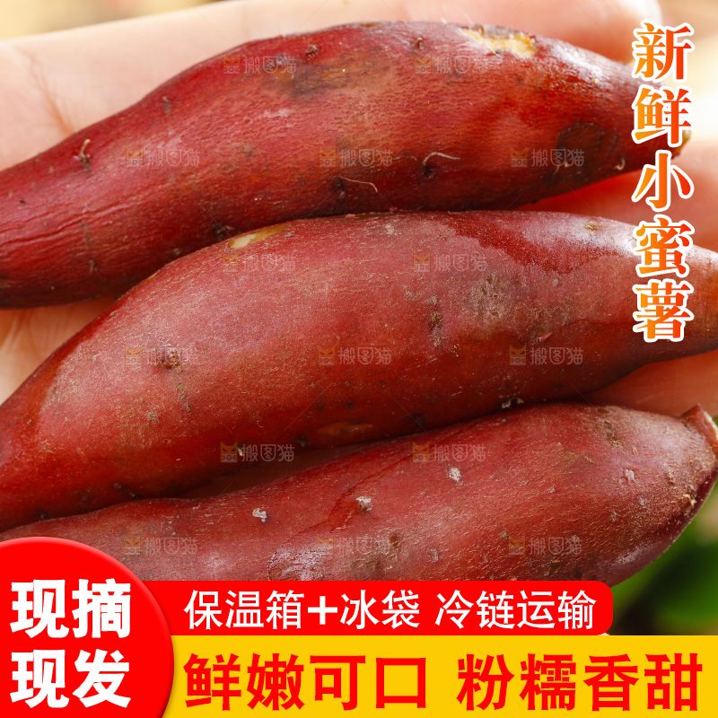 手里拿着板栗红薯