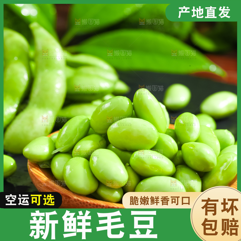 黑底上摆放着青豆