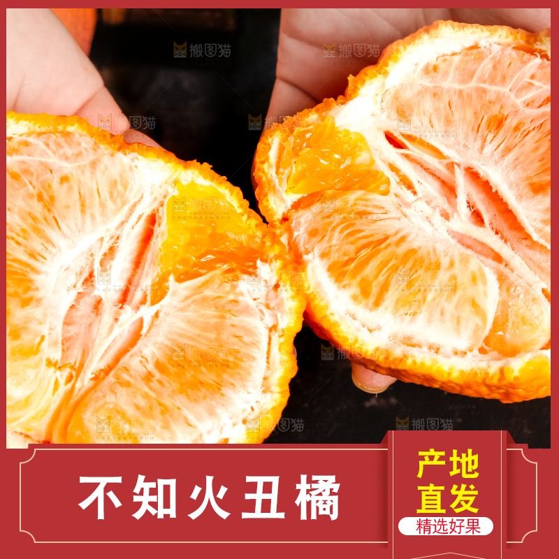 手里拿着柑橘