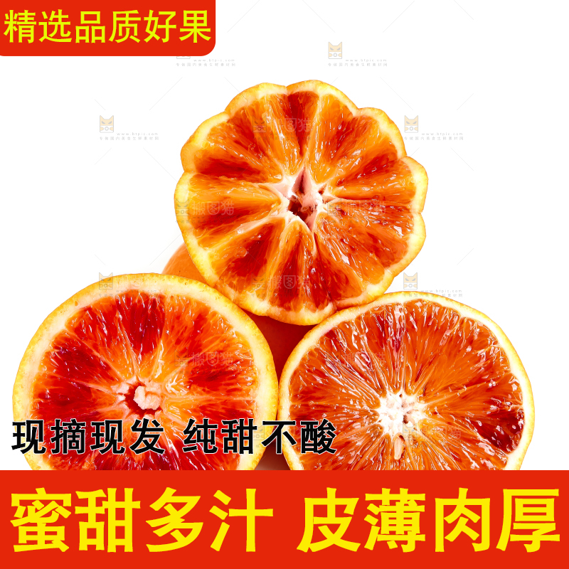 白底上的玫瑰血橙