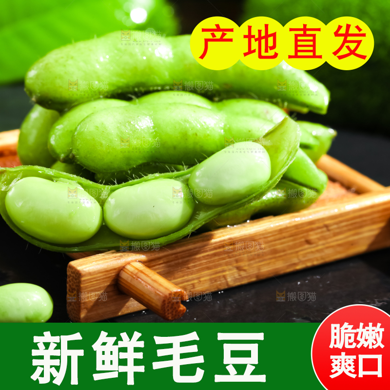 深底上摆放着毛豆角