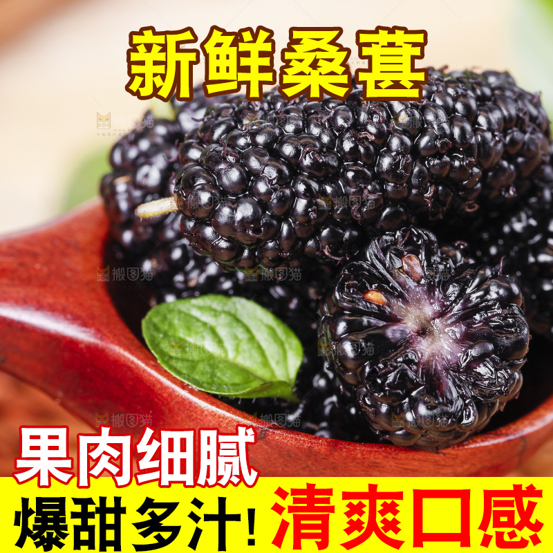 勺子上放着桑枣