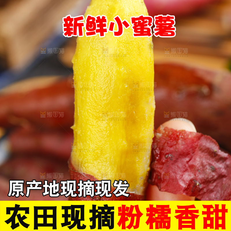 手里拿着小香薯