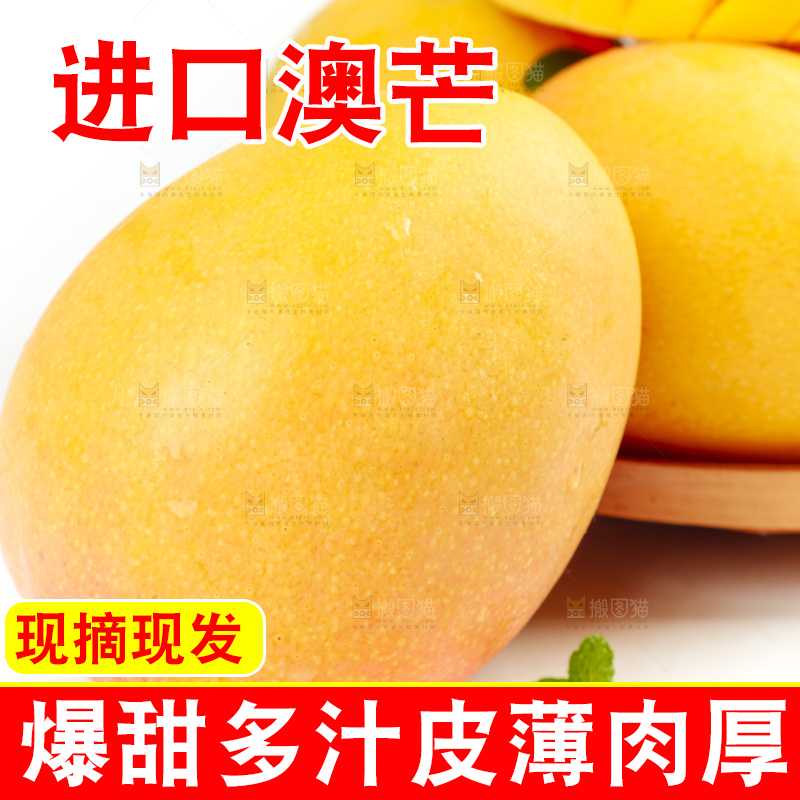 白底上摆放着澳芒