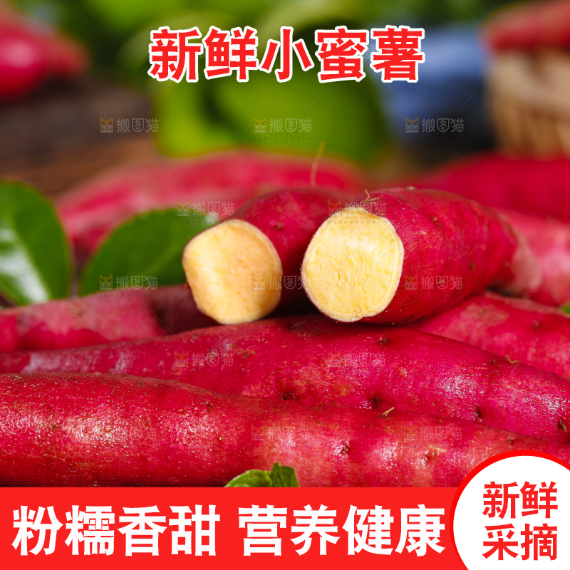 深底上摆放着小红薯