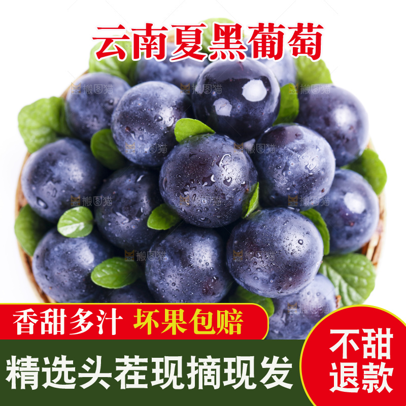 篮子里装着无籽葡萄
