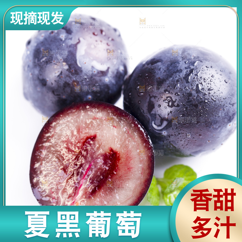 白底上放着夏黑