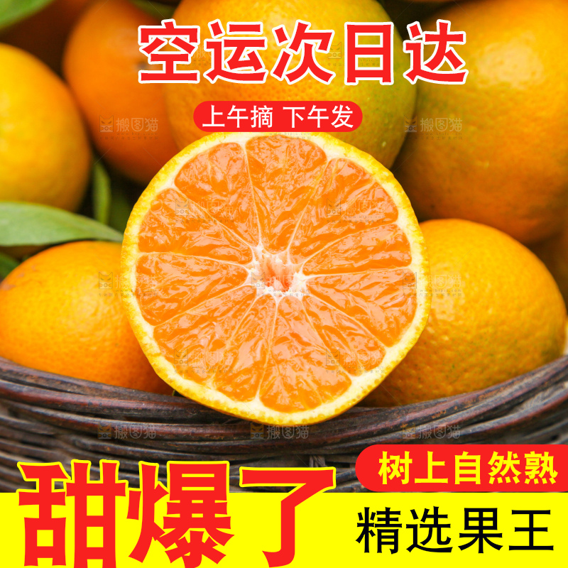 篮子里的新鲜橘子