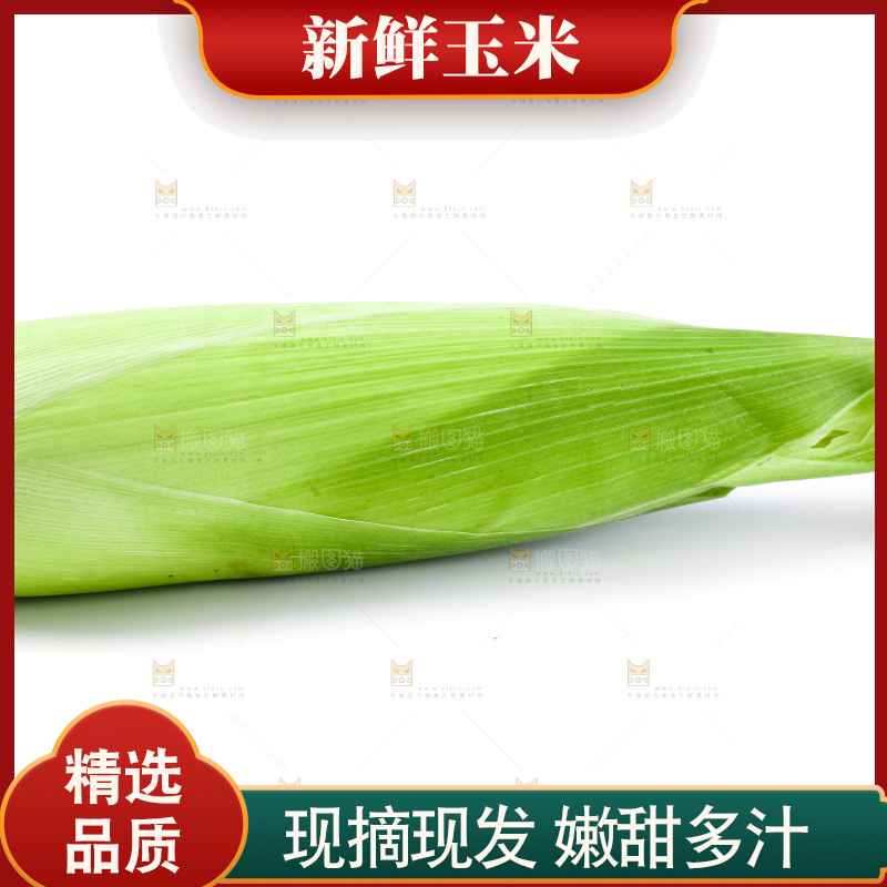 白底上放着苞谷