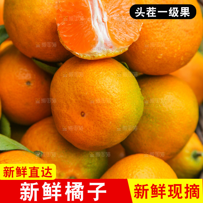 篮子里装着橘子