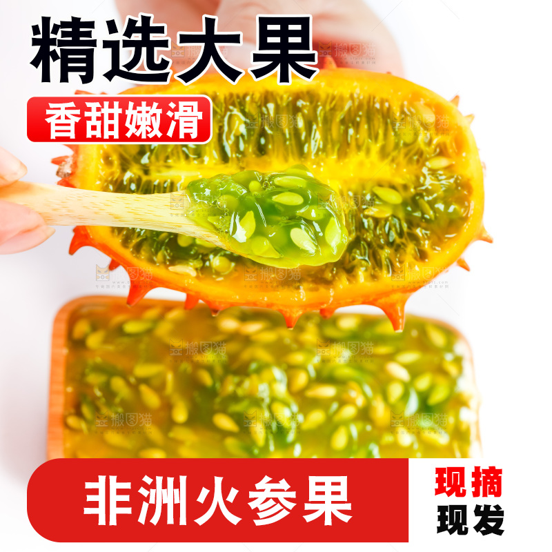 手里拿着刺角瓜