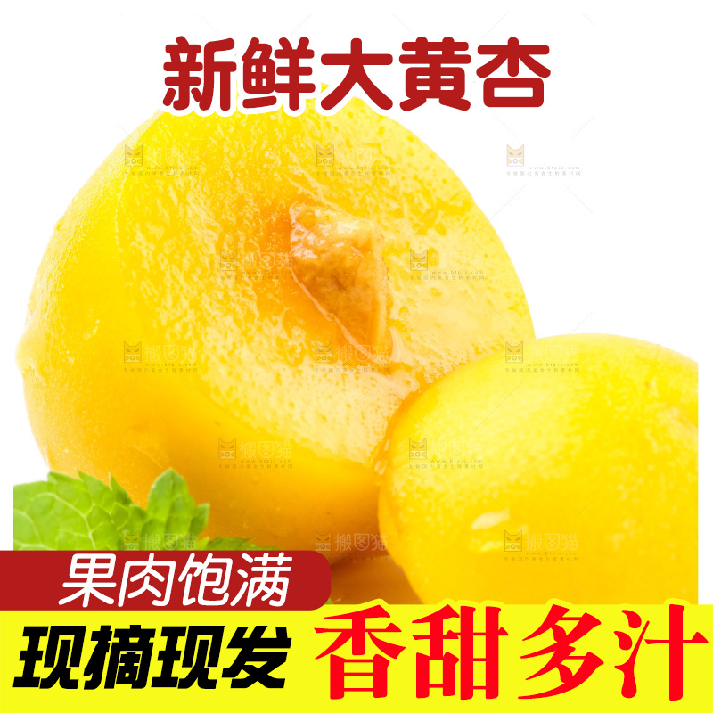 白底上放着大黄杏